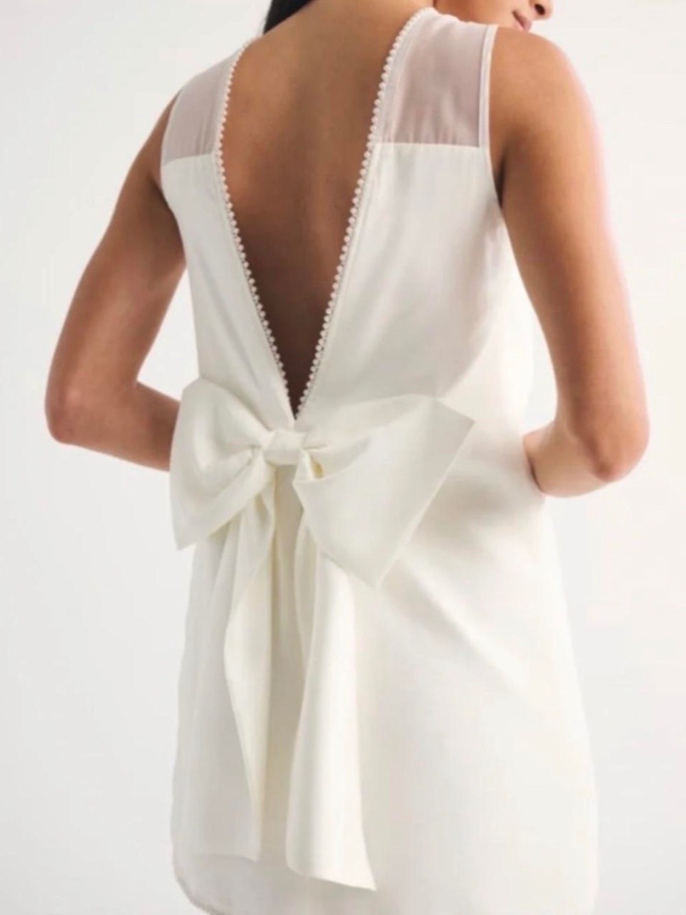 Abercrombie & Fitch elegant white mini dress